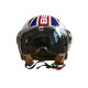 Купити Мотошолом відкритий Beon B-110B FLAG SHINY WHITE/RED/BLUE (глянець білий/червоний/синій), розмір XL. Системи безпеки для дому та офісу. Магазин RG-Group. Системи відеонагляду та охоронні сигналізації. Продаж та послуги встановлення