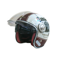 Купити Мотошолом відкритий Beon B-108A ABS SUPER SPORT SHINY CREAM/RED (глянець кремовий/червоний), розмір L. Системи безпеки для дому та офісу. Магазин RG-Group. Системи відеонагляду та охоронні сигналізації. Продаж та послуги встановлення