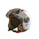Купити Мотошолом відкритий Beon B-110B FLAG SHINY WHITE/RED/BLUE (глянець білий/червоний/синій), розмір XL. Системи безпеки для дому та офісу. Магазин RG-Group. Системи відеонагляду та охоронні сигналізації. Продаж та послуги встановлення