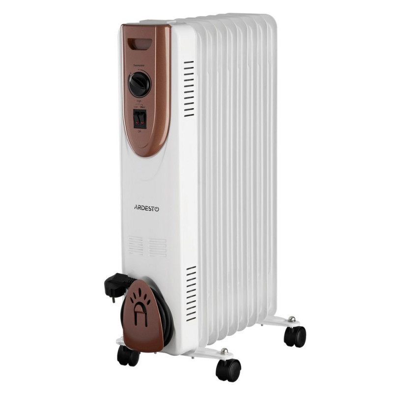 Купити Масляний радіатор Ardesto OFH-09X1, 9 секцій, 2000 Вт, до 20 м2, мех.управління. Системи безпеки для дому та офісу. Магазин RG-Group. Системи відеонагляду та охоронні сигналізації. Продаж та послуги встановлення