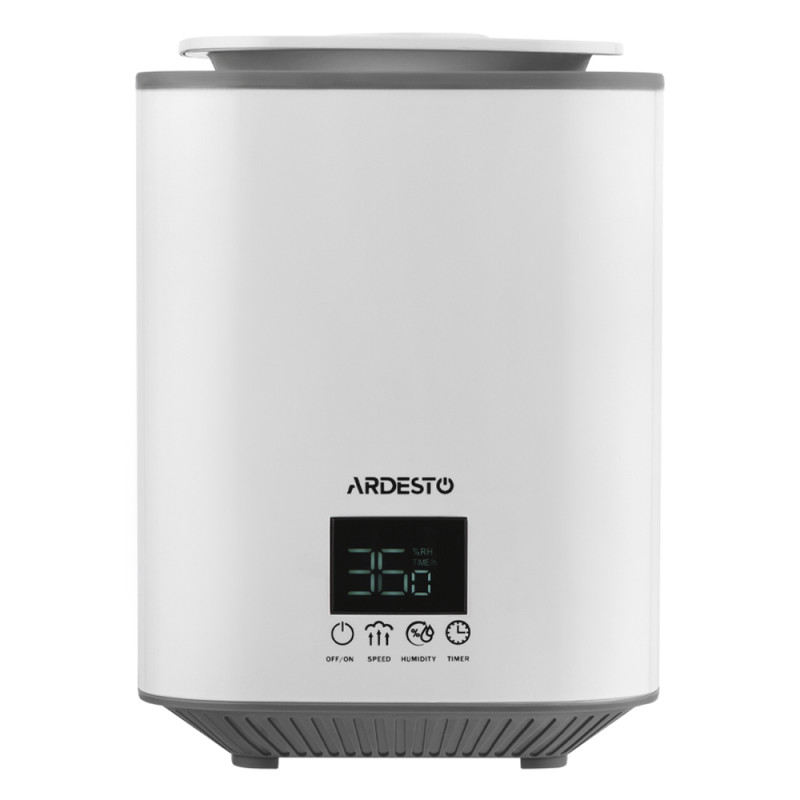 Купити Зволожувач повітря ARDESTO USH-H-26W до 25м² ультразвуковий з сенсорним управлінням і таймером, білий. Системи безпеки для дому та офісу. Магазин RG-Group. Системи відеонагляду та охоронні сигналізації. Продаж та послуги встановлення