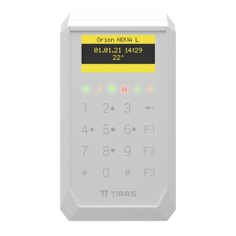 Купити Клавіатура K-PAD OLED+ (white). Системи безпеки для дому та офісу. Магазин RG-Group. Системи відеонагляду та охоронні сигналізації. Продаж та послуги встановлення