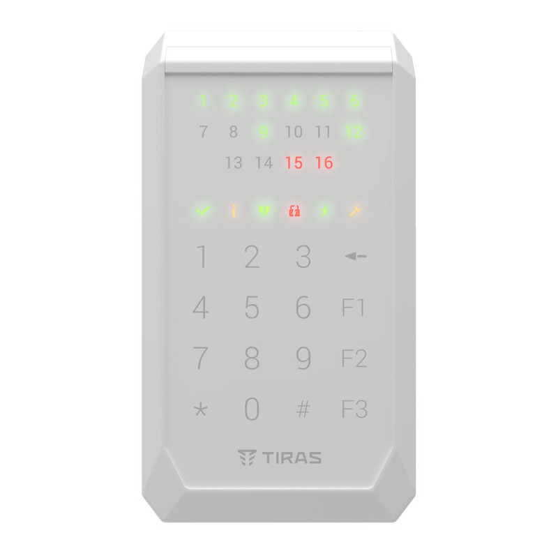 Купити Клавіатура K-PAD16 (white). Системи безпеки для дому та офісу. Магазин RG-Group. Системи відеонагляду та охоронні сигналізації. Продаж та послуги встановлення