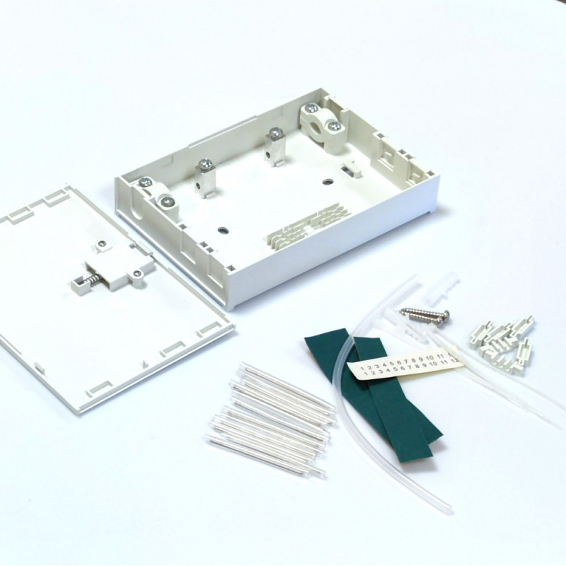 Абонентська розетка/бокс LW FTTH, для 4xSC simplex/ LC duplex прохідна