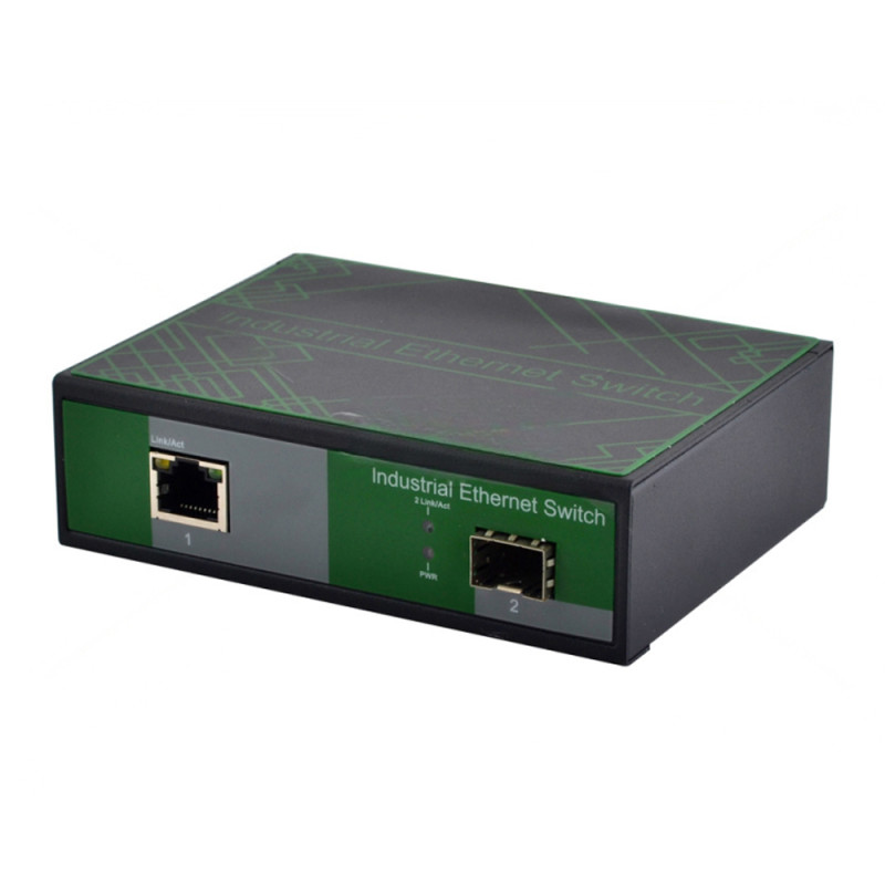 Медіаконвертор FoxGate ECi-SFP1000-FE/GE-POE індустріальний з POE
