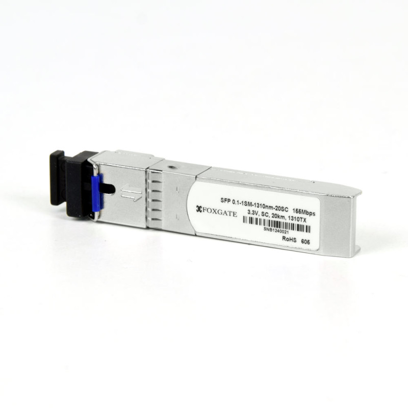 Купити SFP модуль Foxgate SFP 0.1-1SM-1310nm-20SC. Системи безпеки для дому та офісу. Магазин RG-Group. Системи відеонагляду та охоронні сигналізації. Продаж та послуги встановлення