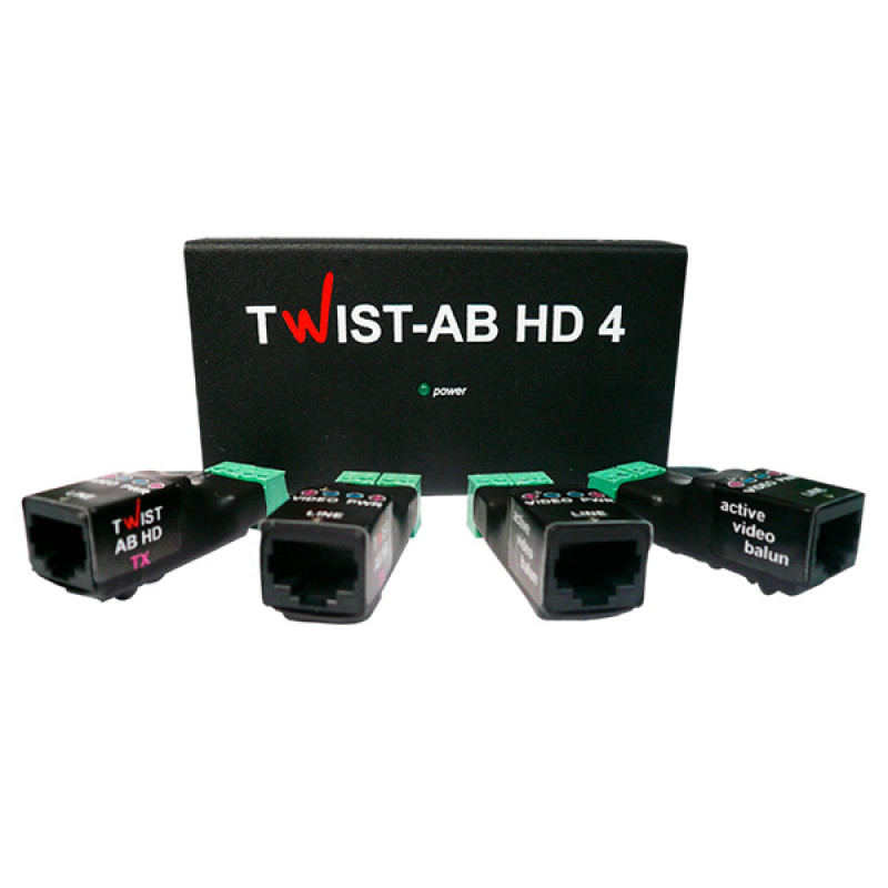 Купити Комплект підсилювачів TWIST AB-HD-4. Системи безпеки для дому та офісу. Магазин RG-Group. Системи відеонагляду та охоронні сигналізації. Продаж та послуги встановлення