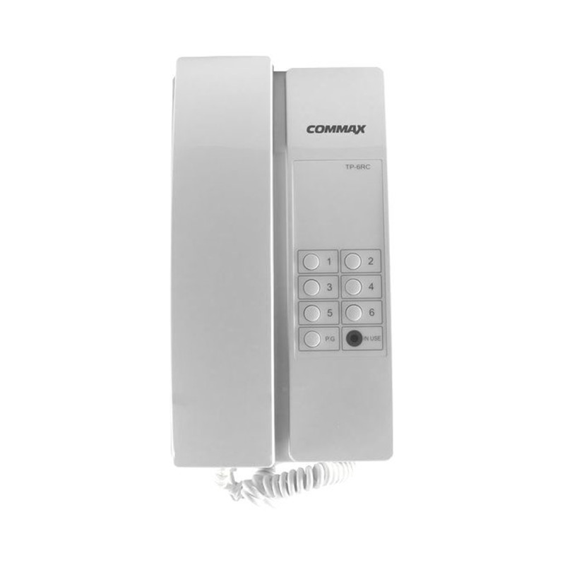 Купити Переговорний пристрій інтерфон Commax TP-6RC. Системи безпеки для дому та офісу. Магазин RG-Group. Системи відеонагляду та охоронні сигналізації. Продаж та послуги встановлення