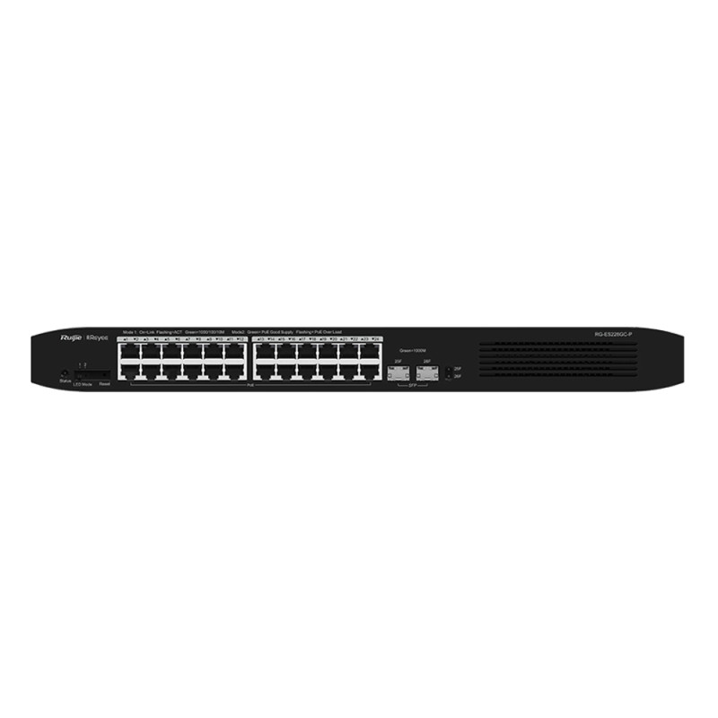 PoE комутатор Ruijie Reyee RG-ES226GC-P 26-портовий гігабітний інтелектуальний