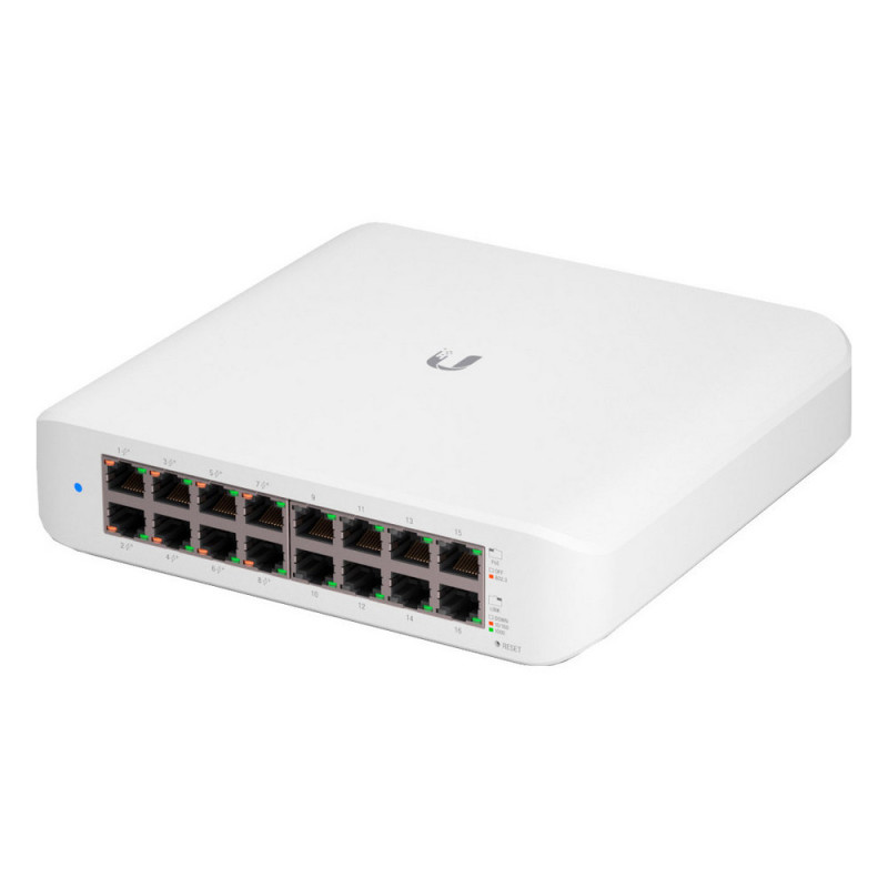 Купити РоЕ-комутатор Ubiquiti Unifi Switch Lite 16 PoE (USW-LITE-16-POE). Системи безпеки для дому та офісу. Магазин RG-Group. Системи відеонагляду та охоронні сигналізації. Продаж та послуги встановлення