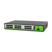 Купити PoE-комутатор ZKTeco ZK-PoE2421NS-300W з 24 портами PoE. Системи безпеки для дому та офісу. Магазин RG-Group. Системи відеонагляду та охоронні сигналізації. Продаж та послуги встановлення