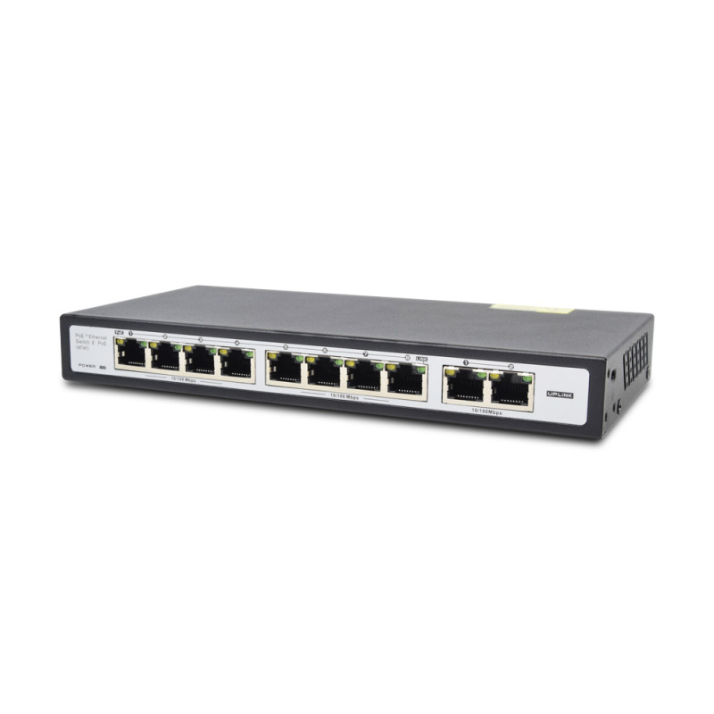 Купити Некерований PoE-комутатор ATIS PoE-1010-8P Pro з 8 портами PoE. Системи безпеки для дому та офісу. Магазин RG-Group. Системи відеонагляду та охоронні сигналізації. Продаж та послуги встановлення
