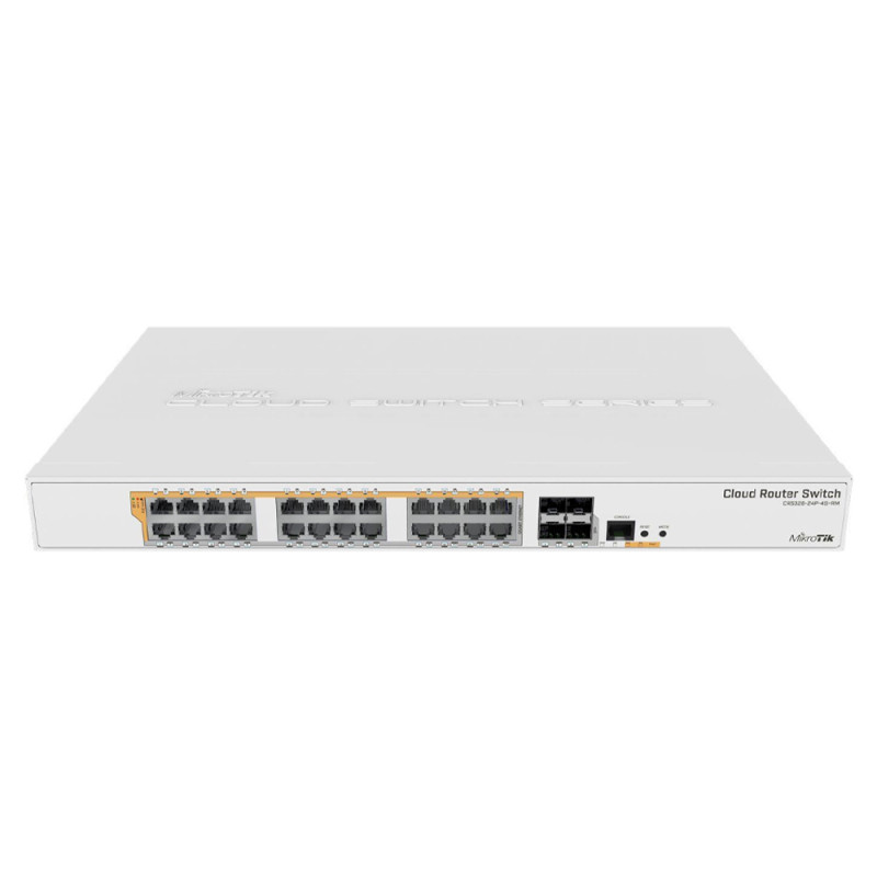 Купити PoE-комутатор MikroTik CRS328-24P-4S+RM 28-портовий керований гігабітний. Системи безпеки для дому та офісу. Магазин RG-Group. Системи відеонагляду та охоронні сигналізації. Продаж та послуги встановлення