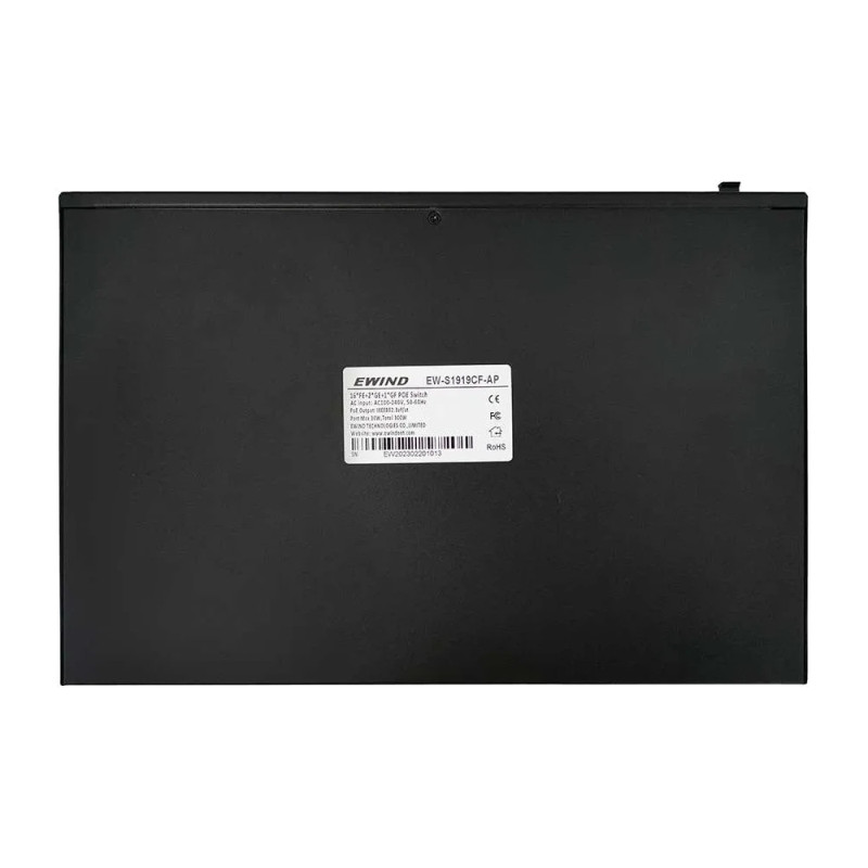 Некерований 19-портовий PoE-комутатор +2*GE+1*GF Ewind EW-S1919CF-AP з 16 портами PoE