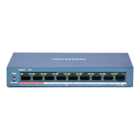 Купити Некерований PoE-комутатор Hikvision DS-3E0109P-E(C) з 8 портами PoE. Системи безпеки для дому та офісу. Магазин RG-Group. Системи відеонагляду та охоронні сигналізації. Продаж та послуги встановлення