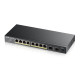 Купити Некерований PoE-комутатор ZyXEL GS1100-10HP (GS1100-10HP-EU0101F) з 8 портами PoE. Системи безпеки для дому та офісу. Магазин RG-Group. Системи відеонагляду та охоронні сигналізації. Продаж та послуги встановлення