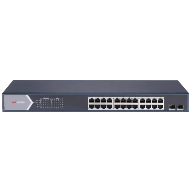 Купити Керований 26-портовий PoE комутатор Hikvision DS-3E1526P-SI з 24 портами PoE. Системи безпеки для дому та офісу. Магазин RG-Group. Системи відеонагляду та охоронні сигналізації. Продаж та послуги встановлення
