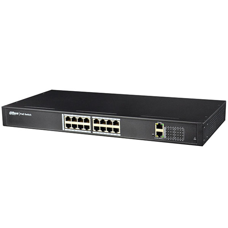 Купити Керований POE-комутатор PFS4018-16P-250. Системи безпеки для дому та офісу. Магазин RG-Group. Системи відеонагляду та охоронні сигналізації. Продаж та послуги встановлення