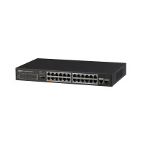 Купити Керований 25-портовий PoE-комутатор Dahua PFS3125-24ET-190 з 24 портами PoE. Системи безпеки для дому та офісу. Магазин RG-Group. Системи відеонагляду та охоронні сигналізації. Продаж та послуги встановлення
