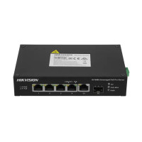 Купити PoE-комутатор Hikvision DS-3T0306HP-E/HS 4-портовий некерований. Системи безпеки для дому та офісу. Магазин RG-Group. Системи відеонагляду та охоронні сигналізації. Продаж та послуги встановлення