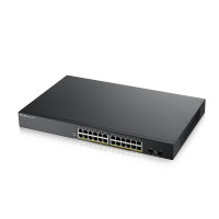 Купити Смарт-керований комутатор на 24 порти з PoE ZyXEL GS1900-24HPv2 (GS190024HPV2-EU0101F). Системи безпеки для дому та офісу. Магазин RG-Group. Системи відеонагляду та охоронні сигналізації. Продаж та послуги встановлення