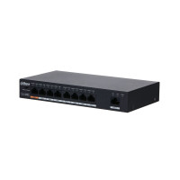 Купити Некерований 9-портовий PoE-комутатор Dahua DH-PFS3009-8ET1GT-96 з 8 портами PoE. Системи безпеки для дому та офісу. Магазин RG-Group. Системи відеонагляду та охоронні сигналізації. Продаж та послуги встановлення