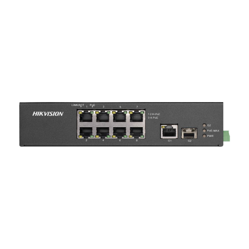 PoE-комутатор Hikvision DS-3T0310HP-E/HS 8-портовий некерований