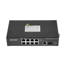 Купити PoE-комутатор Hikvision DS-3T0310HP-E/HS 8-портовий некерований. Системи безпеки для дому та офісу. Магазин RG-Group. Системи відеонагляду та охоронні сигналізації. Продаж та послуги встановлення