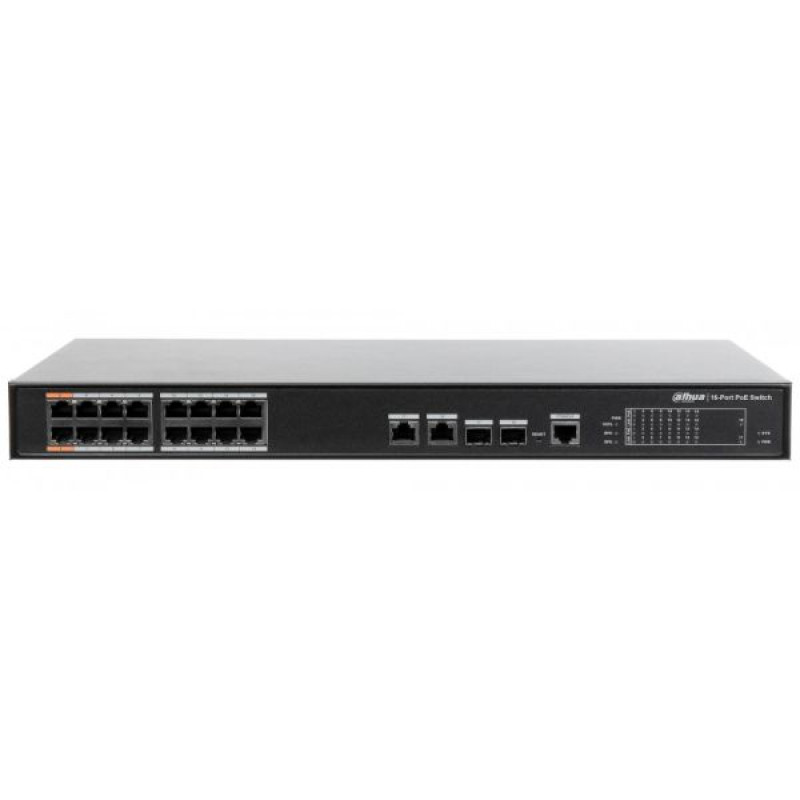 Купити Керований POE-комутатор PFS4218-16ET-190. Системи безпеки для дому та офісу. Магазин RG-Group. Системи відеонагляду та охоронні сигналізації. Продаж та послуги встановлення