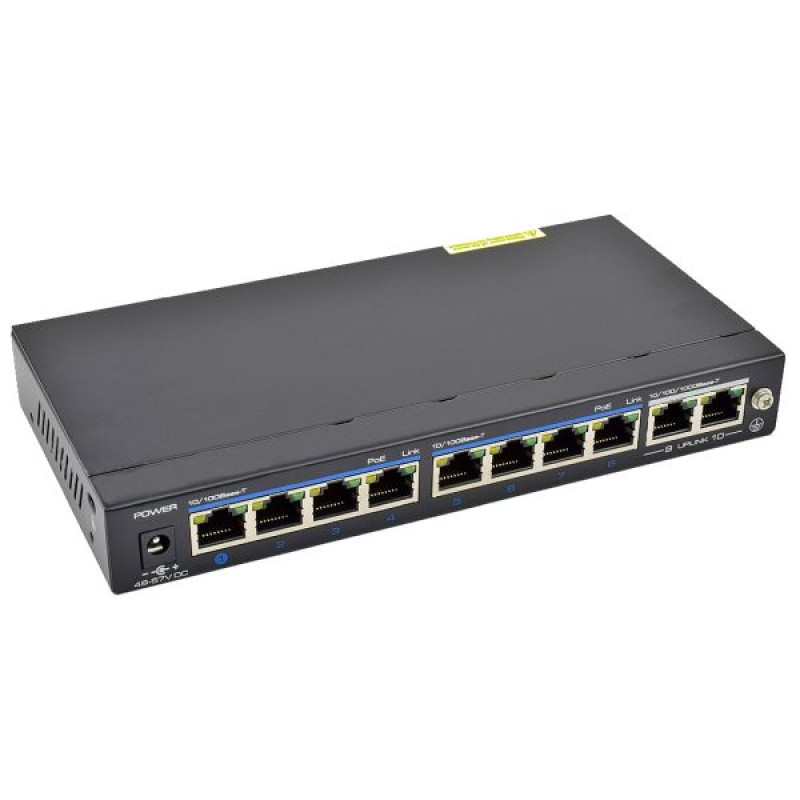 Купити Некерований POE-комутатор UTP3-SW08-TP120-A1. Системи безпеки для дому та офісу. Магазин RG-Group. Системи відеонагляду та охоронні сигналізації. Продаж та послуги встановлення