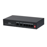 Купити Некерований PoE-коммутатор Dahua PFS3006-4ET-36 з 4 портами PoE. Системи безпеки для дому та офісу. Магазин RG-Group. Системи відеонагляду та охоронні сигналізації. Продаж та послуги встановлення