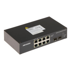 Купити PoE-комутатор Hikvision DS-3T0510HP-E/HS 8-портовий некерований. Системи безпеки для дому та офісу. Магазин RG-Group. Системи відеонагляду та охоронні сигналізації. Продаж та послуги встановлення