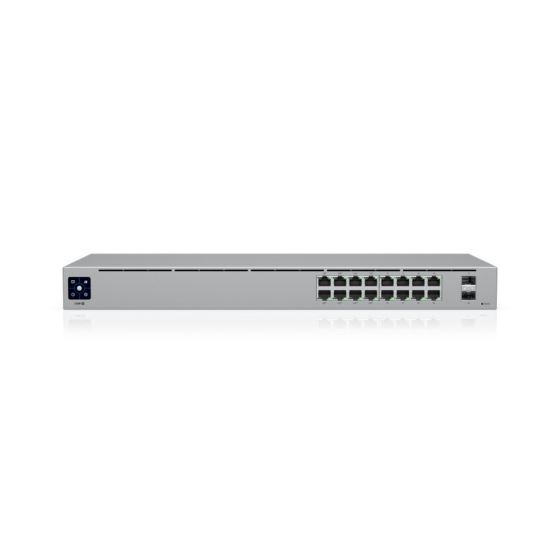 Купити РоЕ-комутатор Ubiquiti UniFi Switch 16 PoE (USW-16-POE). Системи безпеки для дому та офісу. Магазин RG-Group. Системи відеонагляду та охоронні сигналізації. Продаж та послуги встановлення