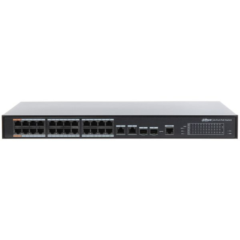 Купити Керований POE-комутатор PFS4226-24ET-360. Системи безпеки для дому та офісу. Магазин RG-Group. Системи відеонагляду та охоронні сигналізації. Продаж та послуги встановлення