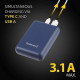 Купити Повербанк Intenso Powerbank XS 10000 (dark blue) ємністью 10000 мА·год. Системи безпеки для дому та офісу. Магазин RG-Group. Системи відеонагляду та охоронні сигналізації. Продаж та послуги встановлення