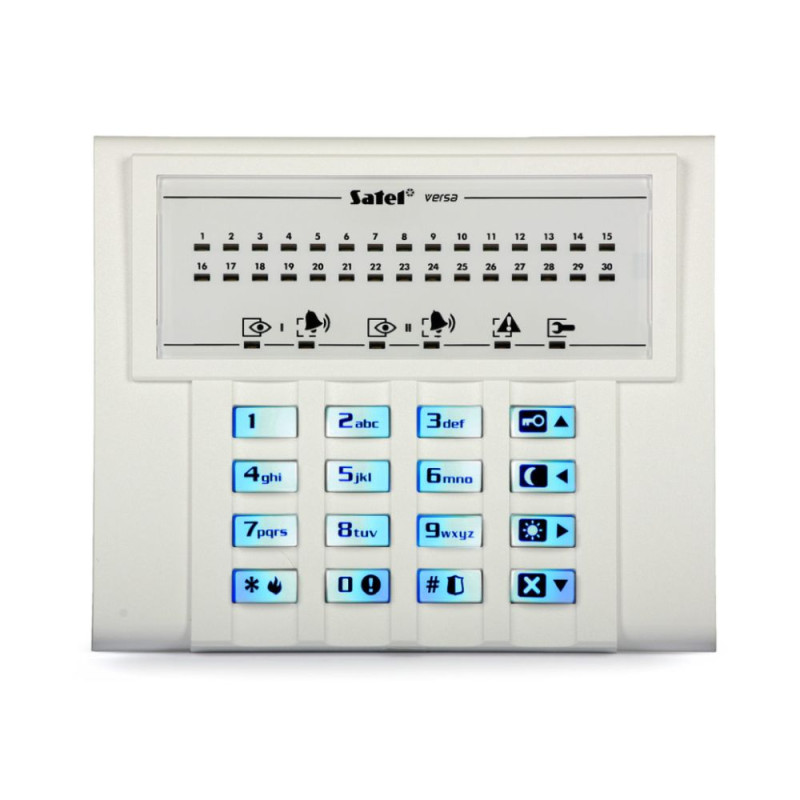 Купити Клавіатура світлодіодна Satel VERSA-LED-BL для ППК серії VERSA. Системи безпеки для дому та офісу. Магазин RG-Group. Системи відеонагляду та охоронні сигналізації. Продаж та послуги встановлення