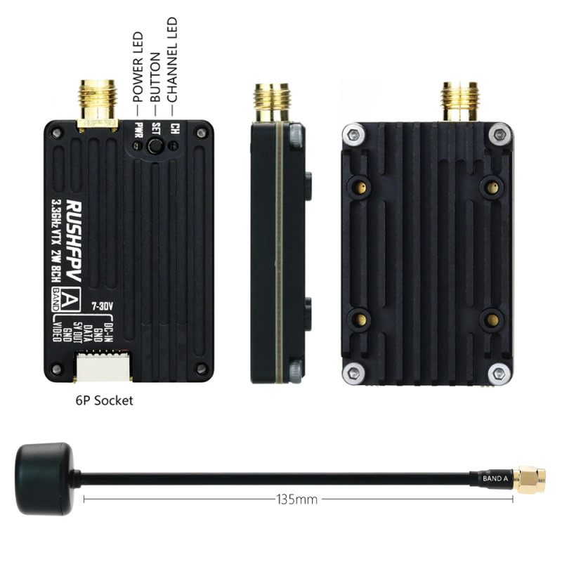 Відеопередавач Rush 3.3GHz 2W VTX
