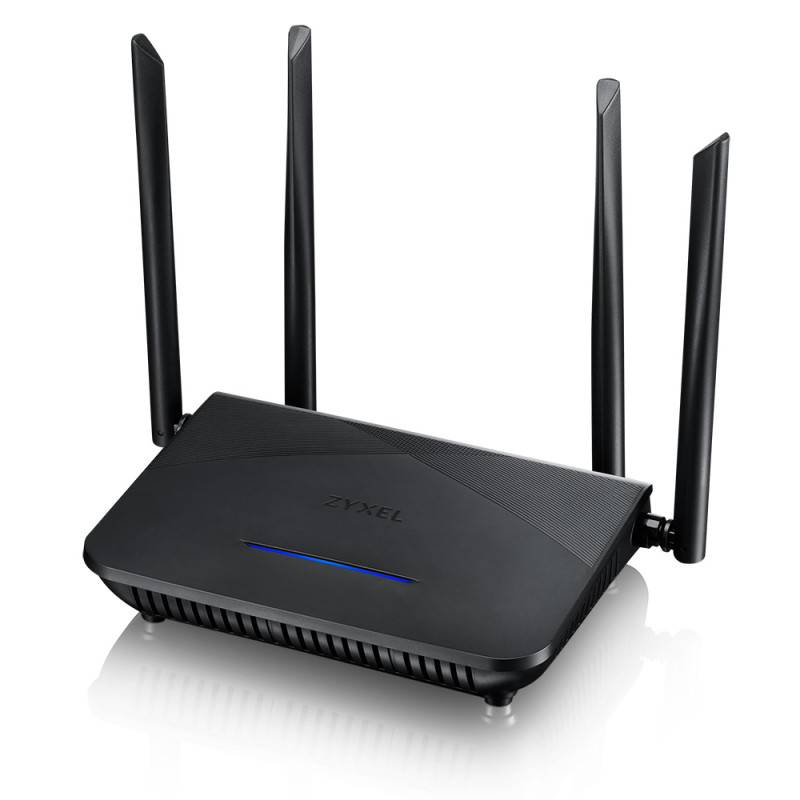 Купити Бездротовий маршрутизатор ZYXEL NBG7510 AX1800, WiFi6, 1xGE WAN, 3xGE LAN, MU-MIMO, 4 антени (NBG7510-EU0101F). Системи безпеки для дому та офісу. Магазин RG-Group. Системи відеонагляду та охоронні сигналізації. Продаж та послуги встановлення
