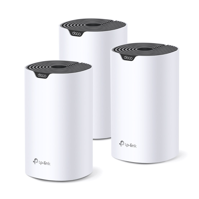 Купити Домашня Mesh Wi-Fi система TP-LINK DECO S7 3PK AC1900 3xGE LAN/WAN MU-MIMO (DECO-S7-3-PACK). Системи безпеки для дому та офісу. Магазин RG-Group. Системи відеонагляду та охоронні сигналізації. Продаж та послуги встановлення