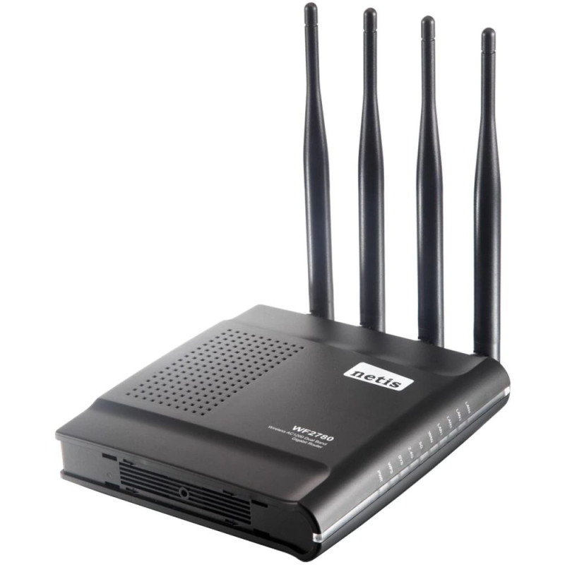Купити Точка доступу з мережевим адаптером WRL ROUTER 1200MBPS 1000M/4P DUAL BAND WF2780 NETIS. Системи безпеки для дому та офісу. Магазин RG-Group. Системи відеонагляду та охоронні сигналізації. Продаж та послуги встановлення