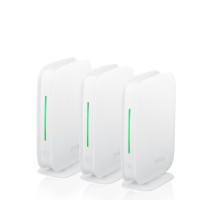 Купити Комплект з трьох Mesh Wi-Fi маршрутизаторів ZYXEL Multy M1 AX1800, WiFi6, 1xWAN GE, 3xLAN GE, Amazon Alexa, 3 шт (WSM20-EU0301F). Системи безпеки для дому та офісу. Магазин RG-Group. Системи відеонагляду та охоронні сигналізації. Продаж та послуги встановлення