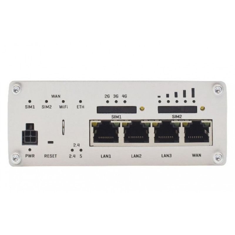 Бездротовий маршрутизатор Teltonika RUTX11 industrial, AC1200, BLE, 1xGE WAN, 3xGE LAN, 2xSIM