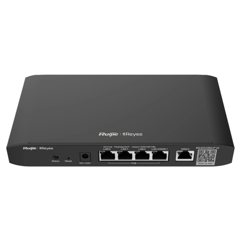 Купити Маршрутизатор Ruijie Reyee RG-EG105G-P v2. Системи безпеки для дому та офісу. Магазин RG-Group. Системи відеонагляду та охоронні сигналізації. Продаж та послуги встановлення