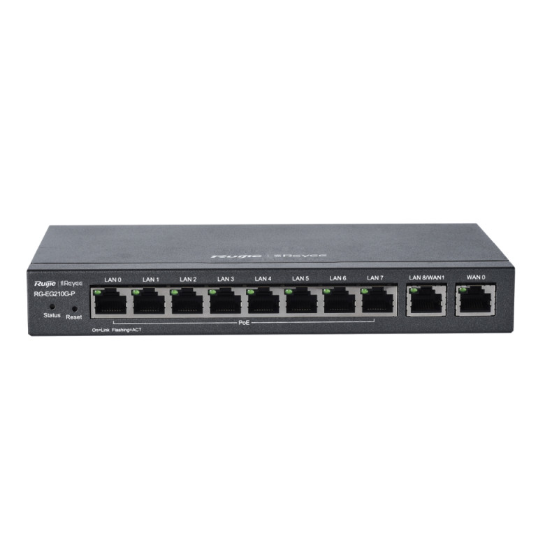 Купити Маршрутизатор Ruijie Reyee RG-EG210G-P. Системи безпеки для дому та офісу. Магазин RG-Group. Системи відеонагляду та охоронні сигналізації. Продаж та послуги встановлення