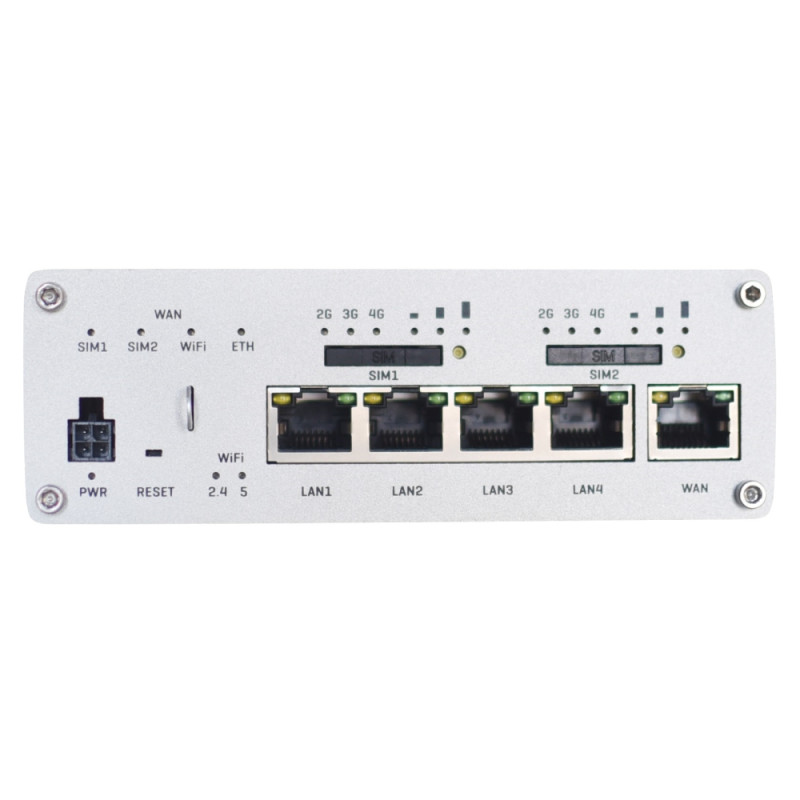 Бездротовий маршрутизатор Teltonika RUTX12 2 x 4G (LTE), AC1200, 1xGE WAN, 3xGE LAN, 2xSIM (RUTX12000000) з двома модемами