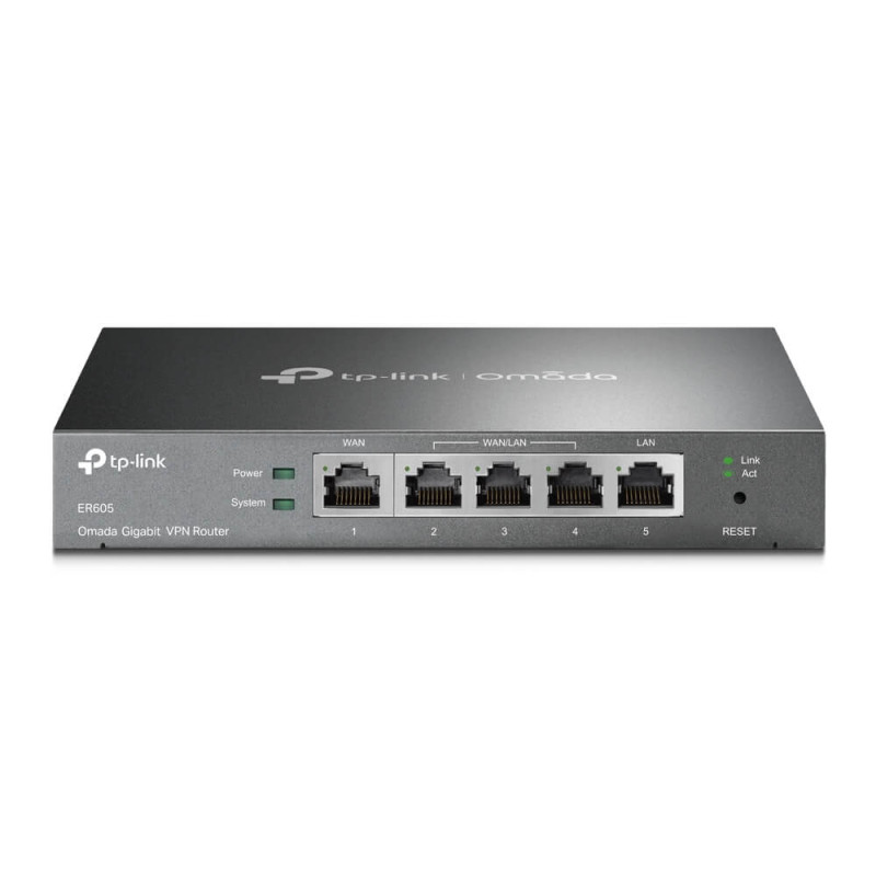 Купити Мультисервісний маршрутизатор TP-LINK ER605 1xGE LAN 1xGE WAN 3xGE LAN VPN Omada. Системи безпеки для дому та офісу. Магазин RG-Group. Системи відеонагляду та охоронні сигналізації. Продаж та послуги встановлення