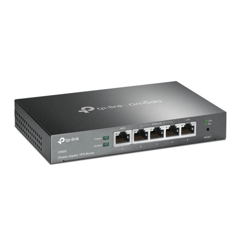 Мультисервісний маршрутизатор TP-LINK ER605 1xGE LAN 1xGE WAN 3xGE LAN VPN Omada