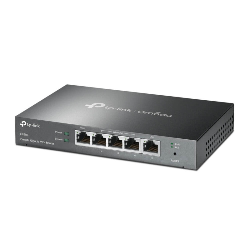 Мультисервісний маршрутизатор TP-LINK ER605 1xGE LAN 1xGE WAN 3xGE LAN VPN Omada