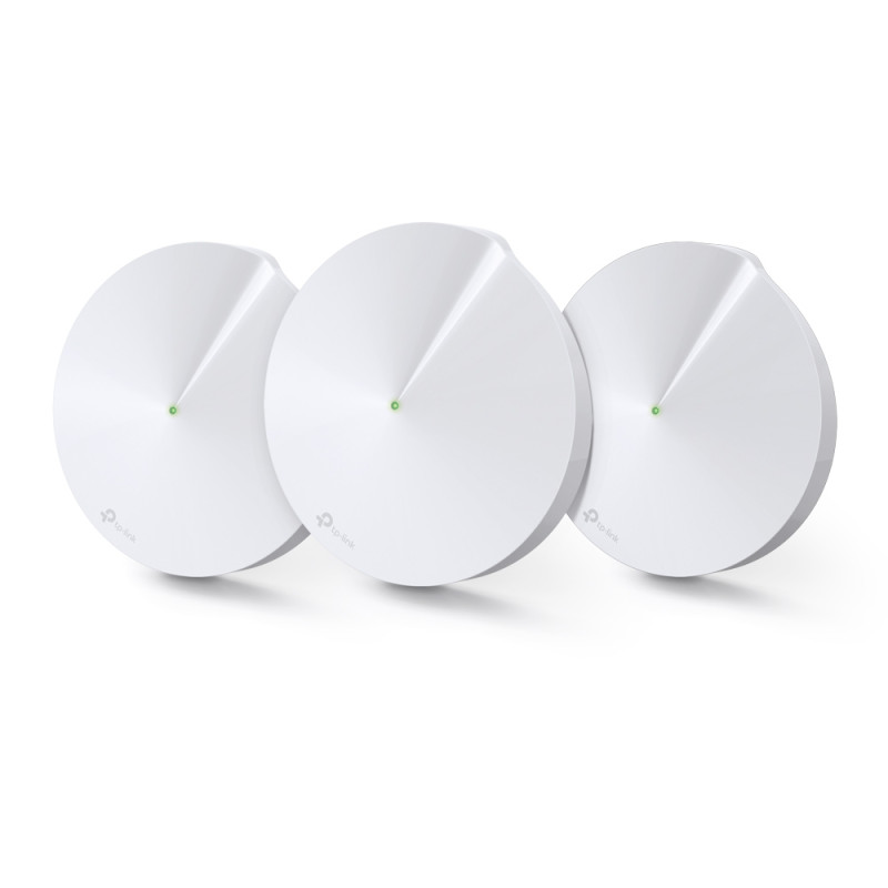 Домашня Mesh Wi-Fi система TP-LINK DECO M9 plus 3PK AC2200 2xGE LAN/WAN 1xUSB 2.0 MU-MIMO Zigbee 3-band (DECO-M9-PLUS-3-PACK)