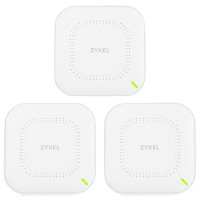 Купити Точка доступу ZYXEL NWA110AX 3-pack AX1800, 1xGE, WiFi 6, Nebula, PoE, MU-MIMO, 3 точки без інжекторів (NWA110AX-EU0103F). Системи безпеки для дому та офісу. Магазин RG-Group. Системи відеонагляду та охоронні сигналізації. Продаж та послуги встановлення